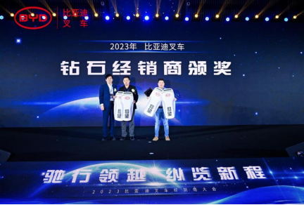 2023比亞迪叉車經銷商大會圓滿收官,世恒機械再獲殊榮! 2023比亞迪叉車經銷商大會圓滿收官,世恒機械再獲殊榮!